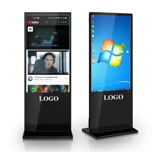 Single Side Touch Screen Super Thin Indoor Touch Screen Advertising Icd Digital Signage and Displays Advertising Player Kiosk