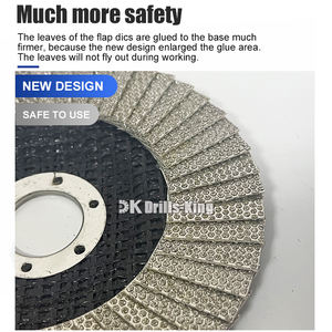 4, 4.5, 5 "Disque à lamelles diamantées Meules de ponçage <span class=keywords><strong>pour</strong></span> céramique <span class=keywords><strong>Ponceuse</strong></span> <span class=keywords><strong>Carrelage</strong></span> Pierre Verre Béton Granit - Product Image 3