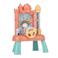 Machine à attraper les balles en forme de château, jouet éducatif électrique interactif en plastique pour enfants de 4 à 6 ans, jeu de capture de haricots