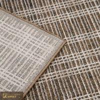 Tapis géométrique architectural LandScopeTech, tapis moderne urbain linéaire fabriqué à la machine, tapis de luxe minimaliste pour bureau et salle d'étude