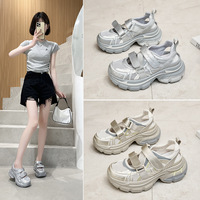 Chaussures de sport rétro robustes pour femmes, chaussures de sport décontractées de créateur, chaussures vintage, chaussures de course multifonctionnelles à semelle épaisse et tendance, personnalisables