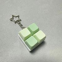 Llaveros de Plástico Impresos en 3D Hechos a Mano, Silenciosos, Antiestrés, con Botón de Clic, Juguete de Teclado para Adultos