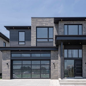 ประตูโรงรถอลูมิเนียมกระจกบานเดี่ยวแบบโมเดิร์นยี่ห้อ OUNA สำหรับใช้ในบ้าน พร้อมคุณสมบัติอัตโนมัติ ผลิตโดยโรง<span class=keywords><strong>งาน</strong></span> - Product Image 2