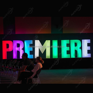 Lettres lumineuses LED personnalisées à changement de couleur, grandes, étanches, sur pied - Product Image 2
