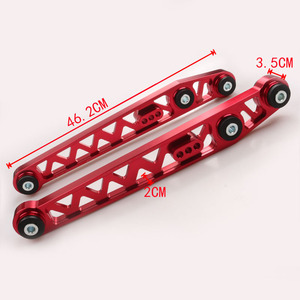 Bras de suspension inférieur 460MM x 320MM x 90MM pour Honda Civic EK 96-00, pièce de mise à niveau en aluminium rouge - Product Image 2