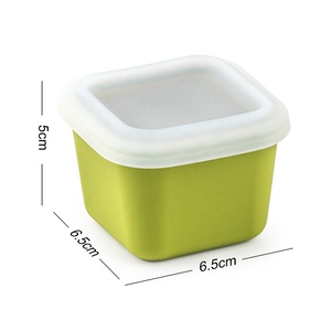 Cajas de Almacenamiento de Silicona Personalizadas de 80ml/180ml, Contenedores Individuales para Comida de Bebé, Divisor de Fruta de la Pasión, Mini Bandeja para Cubitos de Hielo - Product Image 6