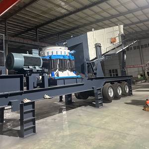 Station de concassage mobile pour pneus, concasseur mobile pour déchets de construction, prix, concasseur de gangue de charbon et criblage, brise-roche - Product Image 2