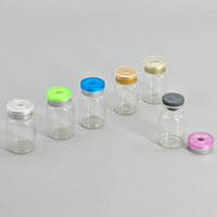 Vente en gros de flacons tubulaires en verre pharmaceutique de 10 ml pour injection avec bouchon