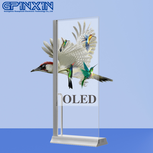 Vtex Oled Transparent Screen 55 Inch Ultrathin Advertising Displays Oled Tv Transparent Vertical Floor Stand Touch Screens