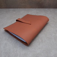Couverture de carnet en cuir vegan A5, rechargeable, avec boucle pour stylo et poche pour cartes, pour le bureau, l'école, les voyages d'affaires