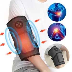 Ceinture de massage électrique à pression d'air pour bras vibrant et mollet, masseur de genou à compression chaude avec chaleur