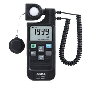 Lumimètre numérique personnalisé LX-3000, gamme automatique 2000 Lx, avec mode LED pour mesurer la luminosité du lumière visible - Product Image 1