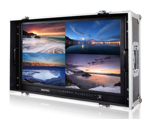 Seetec 4K 3840 X 2160 Ultra-HD Resolution Carry-on Broadcast Director Monitor 23 Inch Screen with Led Backlight