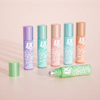 Flacon de parfum en verre de 10 ml avec bille roulante en acier inoxydable