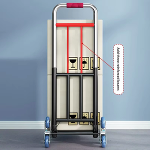 छोटे हल्के फोल्डिंग सामान ट्रॉली के लिए घरेलू खरीदारी किराने की स्टॉल उपकरण ओएम फोल्डिंग ट्रॉली उपकरण का उपयोग - Product Image 4