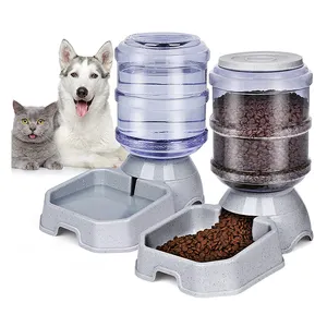 Alimentatore per animali domestici e distributore di alimenti per acqua automatico per cani gatti, ricarica a gravità senza BPA al 100% facile da pulire autoalimentazione per animali domestici