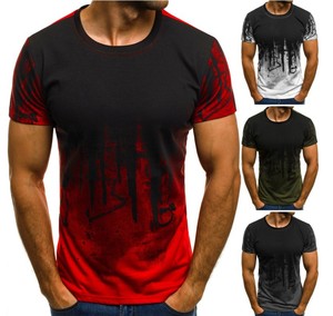 Hombre manga corta liso camisa <span class=keywords><strong>de</strong></span> Polo <span class=keywords><strong>de</strong></span> impresión T camisa Top <span class=keywords><strong>de</strong></span> algodón Casual colorido impreso Top - Product Image 1