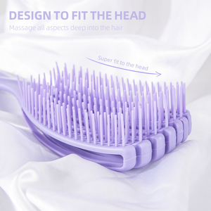 <span class=keywords><strong>Cepillo</strong></span> Desenredante <span class=keywords><strong>Flexible</strong></span> para Cabello Húmedo y Seco, con Ventilación, para Masaje del Cuero Cabelludo Infantil, con Ocho Filas de Púas, Tipo Pulpo, para Cabello Rizado - Product Image 4