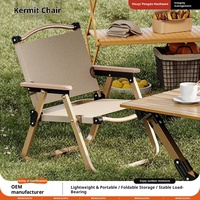 Chaise de camping, de pêche et de plage pliable moderne Kermit RD LYC-D22, avec fonction d'inclinaison, pieds en métal, mobilier de pique-nique portable pour l'extérieur