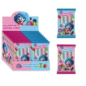 Piruletas al por mayor con sabores variados y <span class=keywords><strong>caramelos</strong></span> explosivos, piruletas divertidas HALAL, dulces <span class=keywords><strong>retro</strong></span>, los más vendidos, snacks y dulces para niños. - Product Image 2