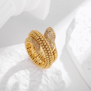 Conjunto de serpiente dorada Retro para mujer, diseño de cabeza de serpiente, conjunto con cadena de latón de circón, joyería de moda, regalo perfecto - Product Image 2