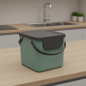Rotho Waste Container Albula 30 L With Lid And Handle For <b>Kitchen</b> Use - Product Image 3