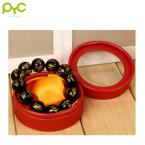 Boîtes à bijoux de luxe de mode Offre Spéciale petite boîte à bijoux ronde en papier de carton avec boîte de produit de fenêtre - Product Image 5