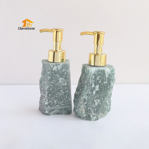 Tự Nhiên Chữa Bệnh Đá Màu Xanh Lá Cây/Màu Xanh/Đỏ Aventurine Dầu Gội Điều Hòa Tay Kem Dispenser Chai Với Bơm - Product Image 3