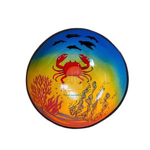 Tazones de Coco Orgánico Lacados al por Mayor, Artesanía en Madera, Ligeros, Duraderos, Ecológicos, Reutilizables, Lavables, Modernos y Creativos - Product Image 2