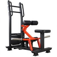 Appareil de musculation professionnel pour hanches, en acier, à charge par plaques, pour entraînement en position debout, machine à abductions et à poussée de hanche