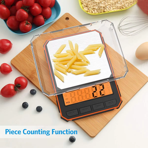 고정밀 디지털 주방 식품 저울 인기 0.1g/2000g 전자 스마트 기계 계량 장치 배터리 무게 측정 - Product Image 5