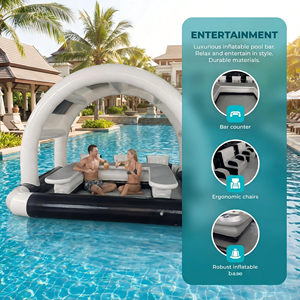 Özelleştirilmiş Açık Hava Şişme Havuz Barı PVC Şişme Pub Evi Parti İçin Havuz Barı Arka Bahçe Veranda Havuz Kenarı Ticari Sınıf - Product Image 6