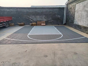 Gạch Lát Sàn Nhựa PP Lồng Vào Nhau Ngoài Trời Sàn Cao Su Sân Bóng Rổ - Product Image 5