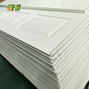 CHI USA Standard 40mm 50mm 9x8 16x7 Sandwich PU Mousse Panneau Isolé En Aluminium pour <span class=keywords><strong>Porte</strong></span> De <span class=keywords><strong>Garage</strong></span> De Sécurité Pliable Surface Finie - Product Image 2