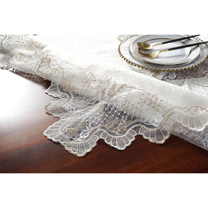 Hoa 100 Polyester khăn trải bàn thêu Nhu cầu cao cho nhà hàng số lượng lớn tùy chỉnh - Product Image 6