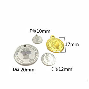 Pendentif pièce commémorative <span class=keywords><strong>Elizabeth</strong></span> <span class=keywords><strong>II</strong></span> Collier à breloques commémoratives en or pour la fête des mères Bijoux de collection - Product Image 2