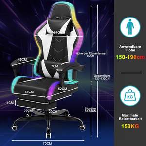 Precio barato personalizado Mejor Masajedor Silla Gamers Con <span class=keywords><strong>Luces</strong></span> RGB Race Chairs Cadeira De Jogos Racing <span class=keywords><strong>LED</strong></span> Masaje Gaming Chair - Product Image 3