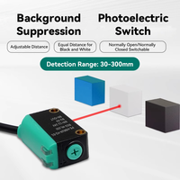 MOTEE Capteurs optiques Suppression de fond carré Réflexion diffuse Commutateur photoélectrique Capteur laser Couleur Distance BGS