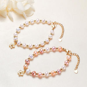 Strength Factory Zhuji Small Commodity Stall Plum Blossom Freshwater Pearl Bracelet Ethnic Style <b>Fashion</b> <b>Dangle</b> <b>Earrings</b> - Product Image 1