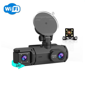 Cámara de Coche DVR Wifi Full HD de 3 Lentes, Cámara de Tablero Inalámbrica con Visión Nocturna de 170 Grados, Cámara de Coche Wifi 1080P, Caja Negra para Coche - Product Image 6