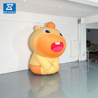 Mascotte gonflable de dessin animé d'animal de modèle de Capybara en peluche pour la décoration de jouets gonflables de décoration