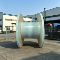 Bobine en plastique industrielle anti-chute à paroi épaisse et opaque pour enroulement de conducteurs en cuivre, bobine de bobinage robuste et durable