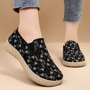 Chaussures femmes printemps et été nouvelles pompes toile plate paresseux décontracté tout match vieux tissu de pékin - Product Image 6