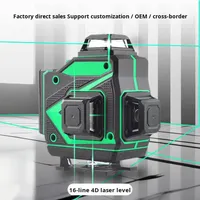 Niveau laser croisé vertical horizontal à 360 ° à nivellement automatique 3D super puissant 8/12/16 lignes de faisceau vert pour usage industriel