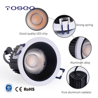 Plafonnier LED anti-éblouissement moderne 10,5W, étanche, encastré, pour bureaux commerciaux, maisons ou hôtels, avec indice de protection IP20