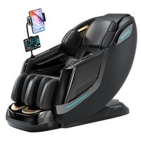 Fauteuil de massage intelligent C75 de luxe 4D à gravité zéro, pliable et portable, avec fonction de chauffage des pieds et airbag, pour la maison