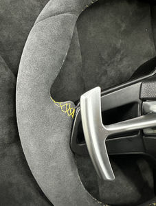 Volante Deportivo Alcantara Completo con Levas de Cambio Magnéticas para Panamera, Cayman 718, Cayenne 955, 996, <span class=keywords><strong>Macan</strong></span>, Taycan, 991, 991.3, 911 - Product Image 4