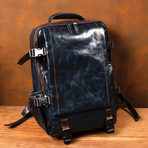 <span class=keywords><strong>Zaino</strong></span> in <span class=keywords><strong>Pelle</strong></span> <span class=keywords><strong>Artigianale</strong></span> Stile Europeo e Americano, per Viaggi e Affari, in <span class=keywords><strong>Pelle</strong></span> Laminata e Tela, Stile Vintage - Product Image 3