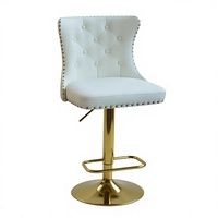 Meubles de salle à manger modernes, tabouret de bar de luxe avec dossier, style luxueux, chaise de bar de cuisine réglable en hauteur