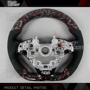 <span class=keywords><strong>Volant</strong></span> en fibre de carbone forgée rouge personnalisé d'usine avec LED et chauffage pour Kia Stinger 2018-2024 Sedan GT GTS GT1 GT2 GT-<span class=keywords><strong>Line</strong></span> - Product Image 5